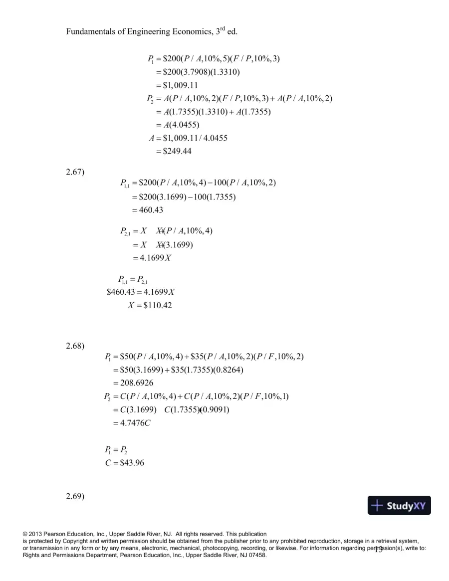 Solution Manual For Fundamentals Of Engineering Economics, 3rd Edition, page 15