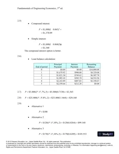 Solution Manual For Fundamentals Of Engineering Economics, 3rd Edition - Page 4 preview image