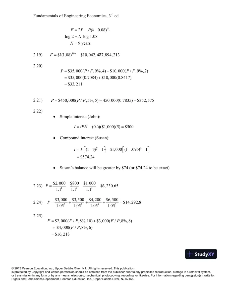 Solution Manual For Fundamentals Of Engineering Economics, 3rd Edition, page 6