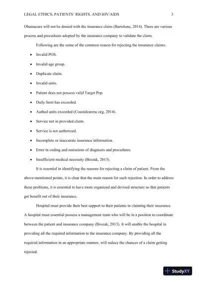 Legal Ethics, Patients Rights, and HIV AIDS - Page 4 preview image