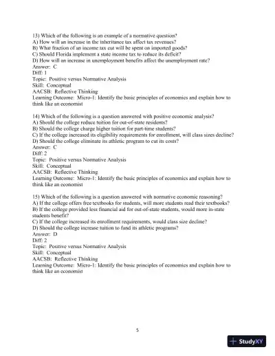 Test Bank for Microeconomics: Principles, Applications and Tools, 10th Edition - Page 7 preview image