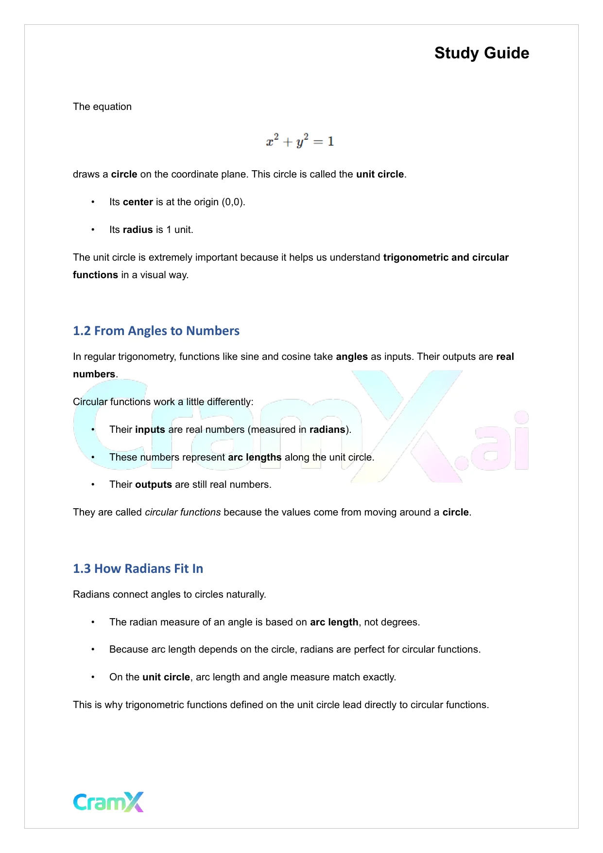 Trigonometry - Graphs of Trigonometric Functions - Page 2 preview image