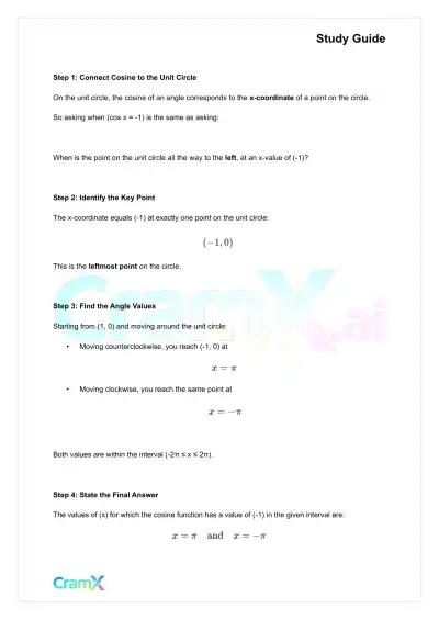 Trigonometry - Graphs of Trigonometric Functions - Page 7 preview image