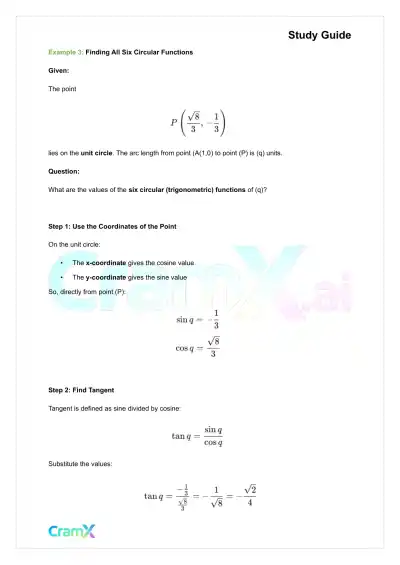 Trigonometry - Graphs of Trigonometric Functions - Page 8 preview image