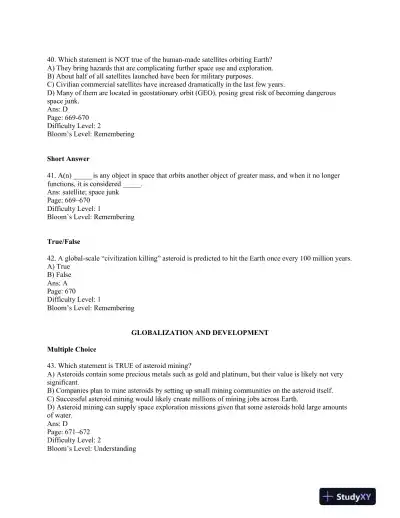 World Regional Geography: Global Patterns, Local Lives Seventh Edition Test Bank - Page 11 preview image