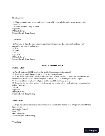 World Regional Geography: Global Patterns, Local Lives Seventh Edition Test Bank - Page 5 preview image
