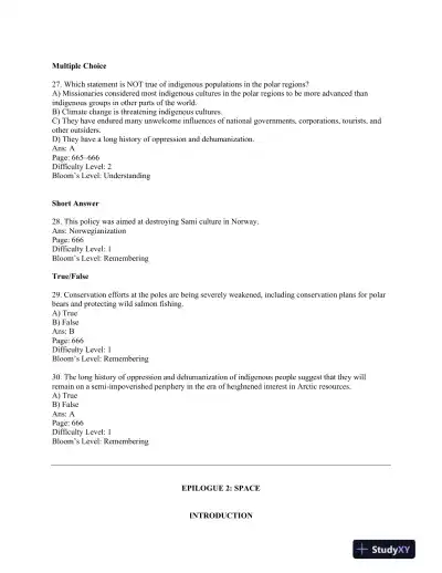 World Regional Geography: Global Patterns, Local Lives Seventh Edition Test Bank - Page 8 preview image
