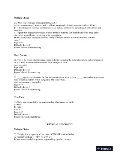 World Regional Geography: Global Patterns, Local Lives Seventh Edition Test Bank - Page 9 preview image