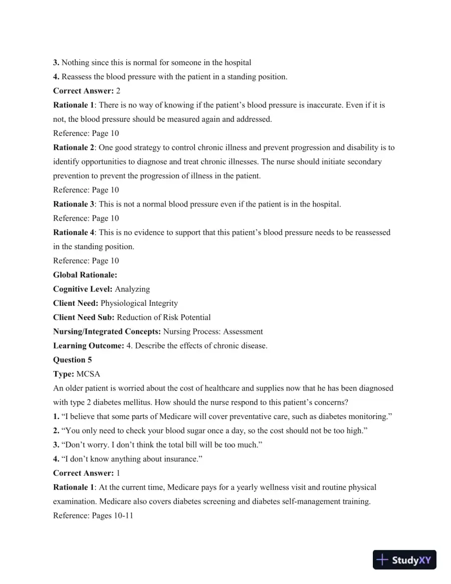 Gerontological Nursing, 3rd Edition Test Bank, page 5