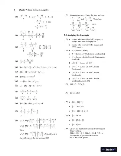 Solution Manual for College Algebra, 4th Edition - Page 10 preview image