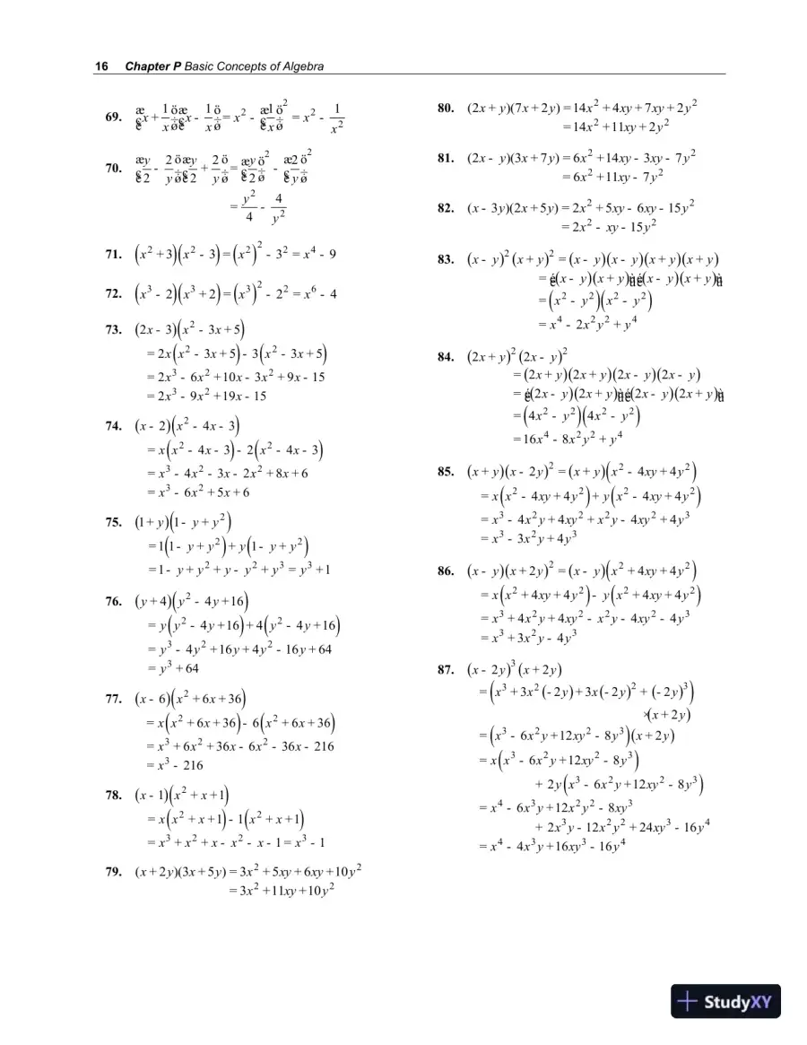 Solution Manual for College Algebra, 4th Edition, page 20