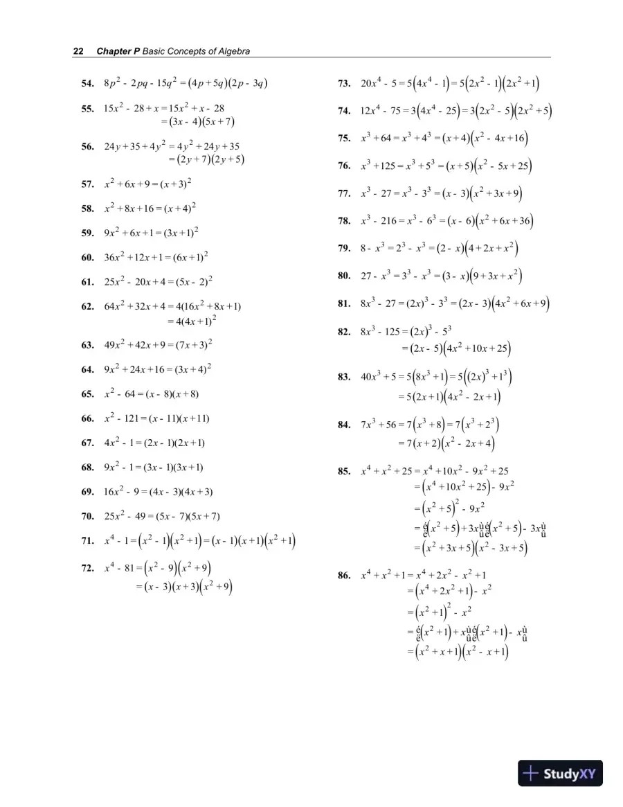 Solution Manual for College Algebra, 4th Edition, page 26