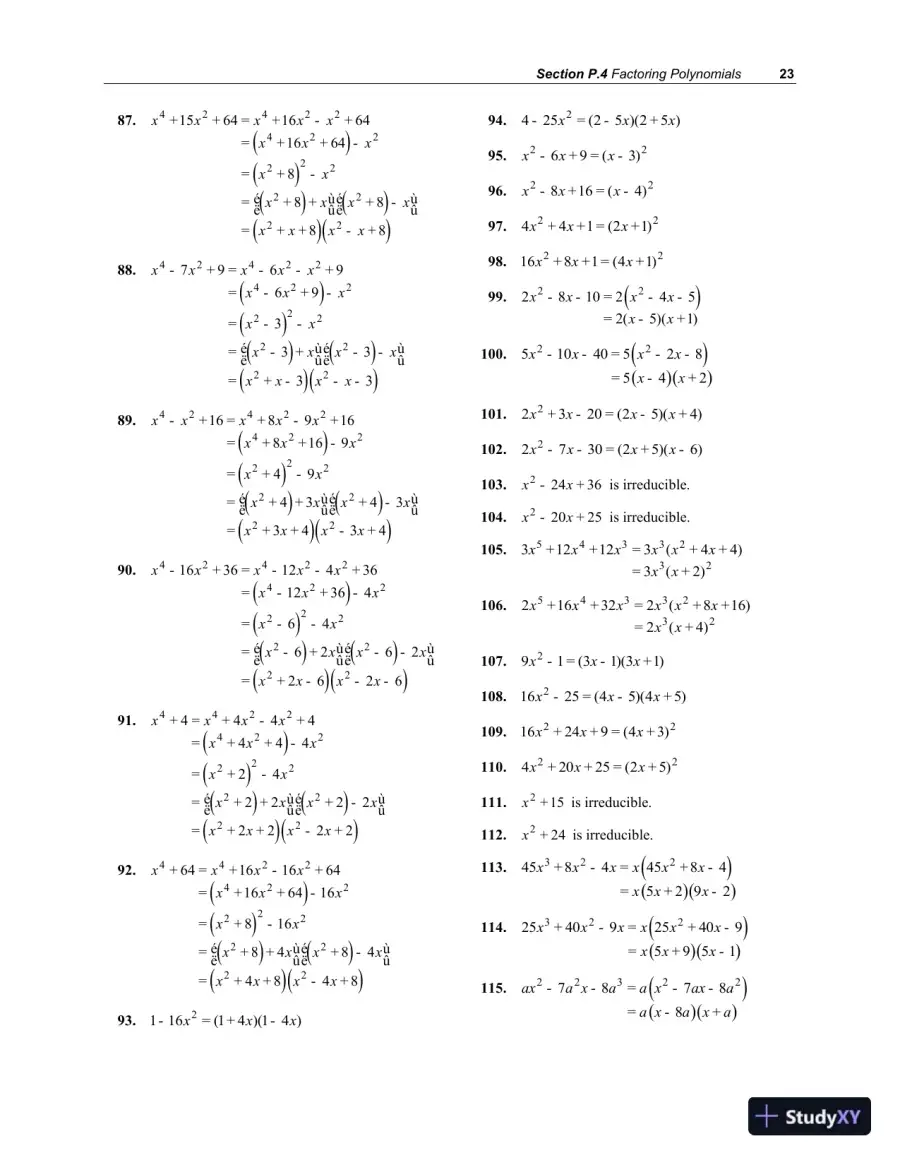 Solution Manual for College Algebra, 4th Edition, page 27