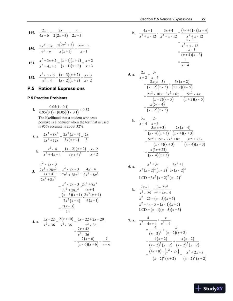 Solution Manual for College Algebra, 4th Edition, page 31