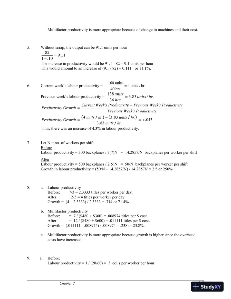 Operations Management, 5th Canadian Edition Solution Manual, page 16