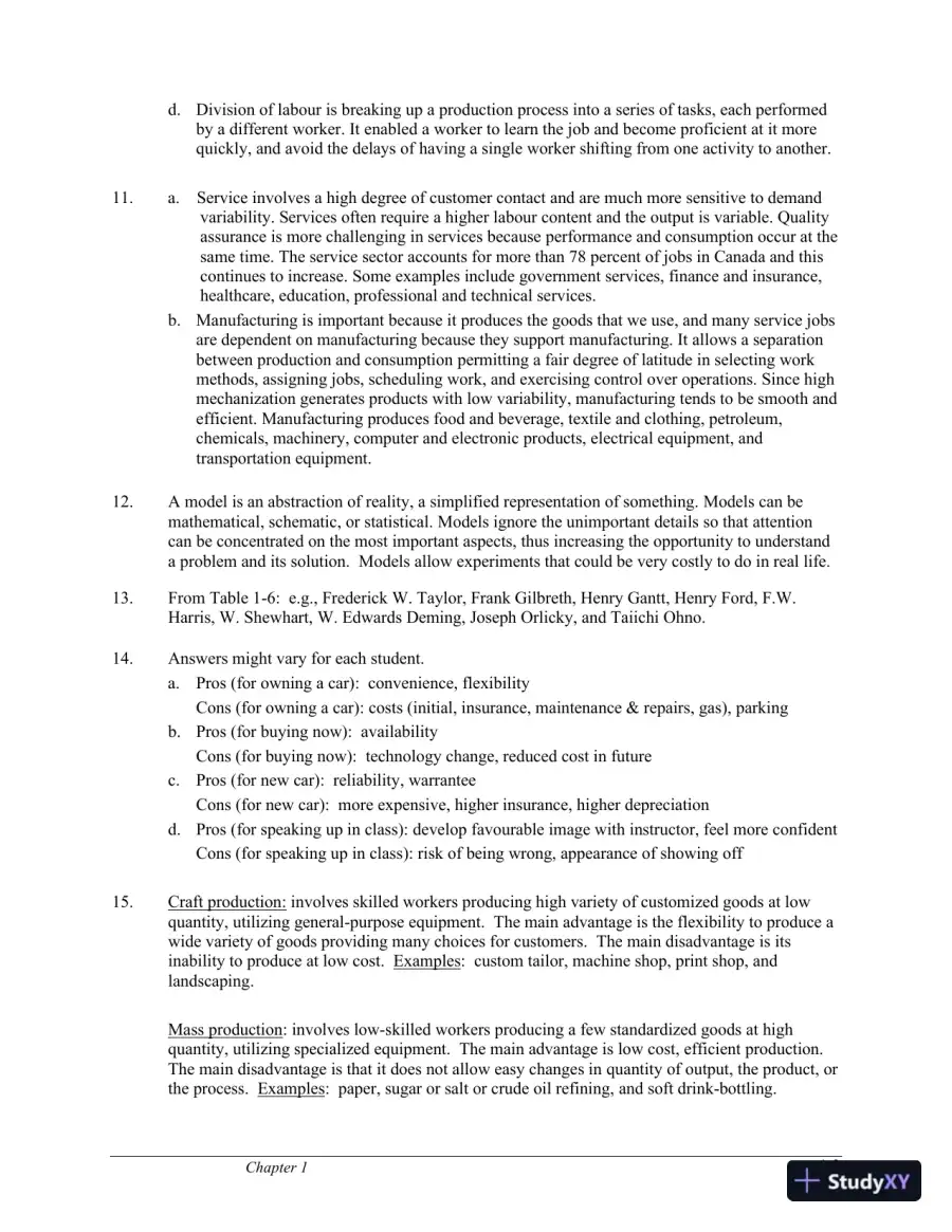 Operations Management, 5th Canadian Edition Solution Manual, page 4