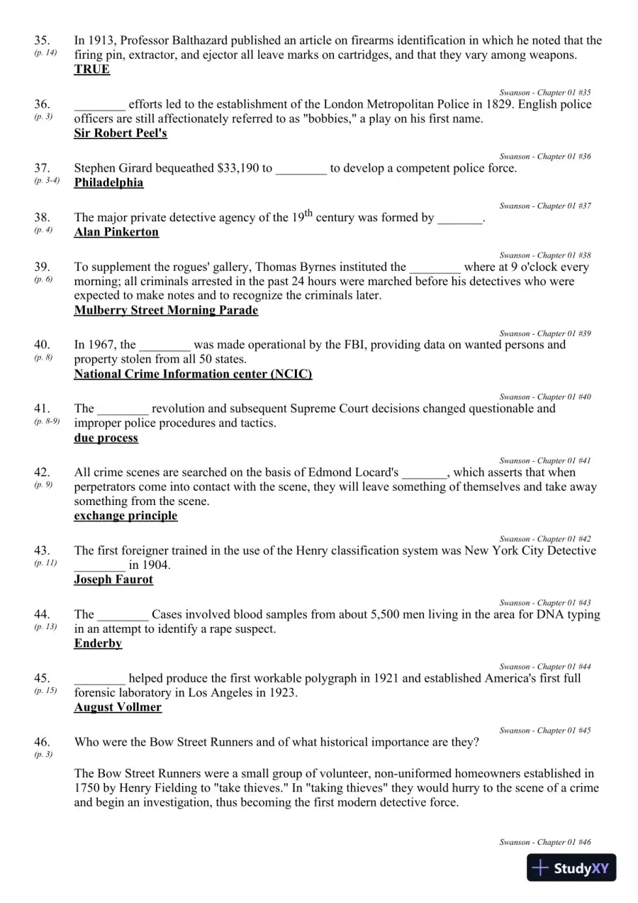 Criminal Investigation 9th Edition Test Bank, page 12