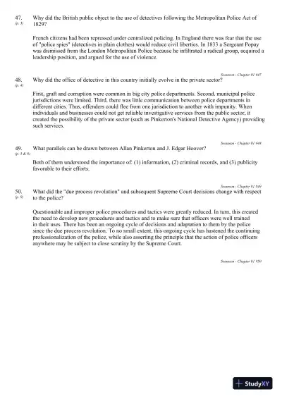 Criminal Investigation 9th Edition Test Bank - Page 13 preview image