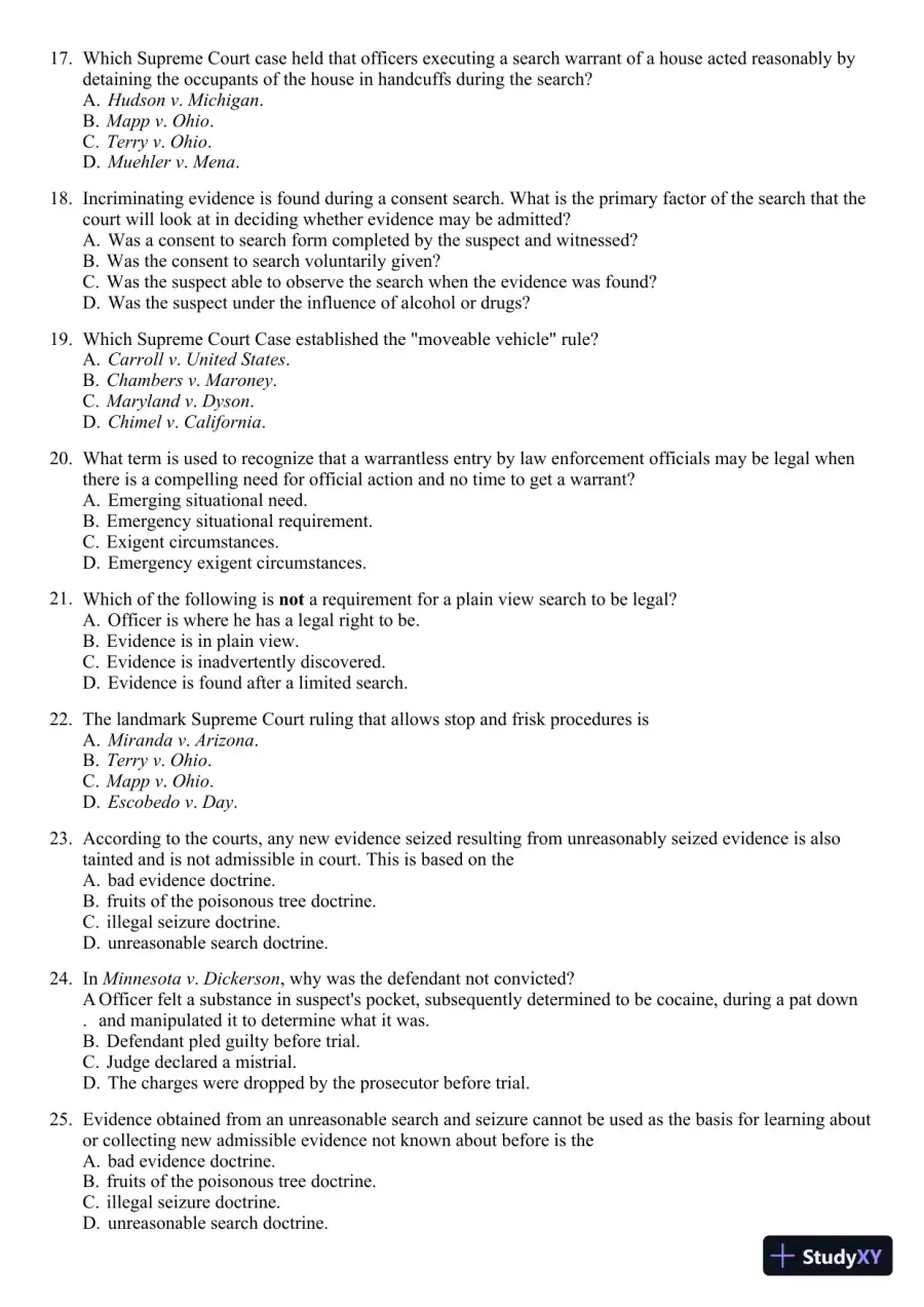 Criminal Investigation 9th Edition Test Bank, page 19