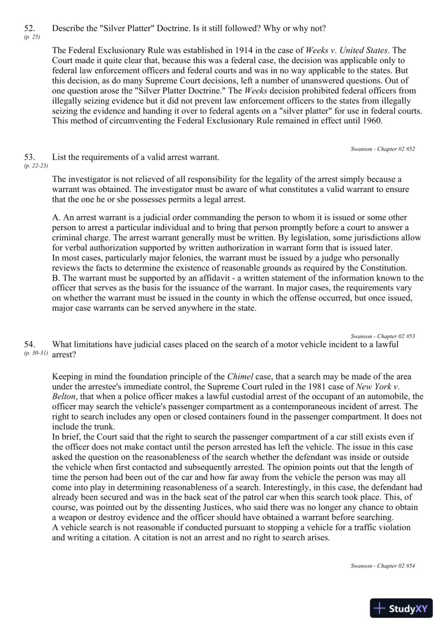 Criminal Investigation 9th Edition Test Bank, page 31