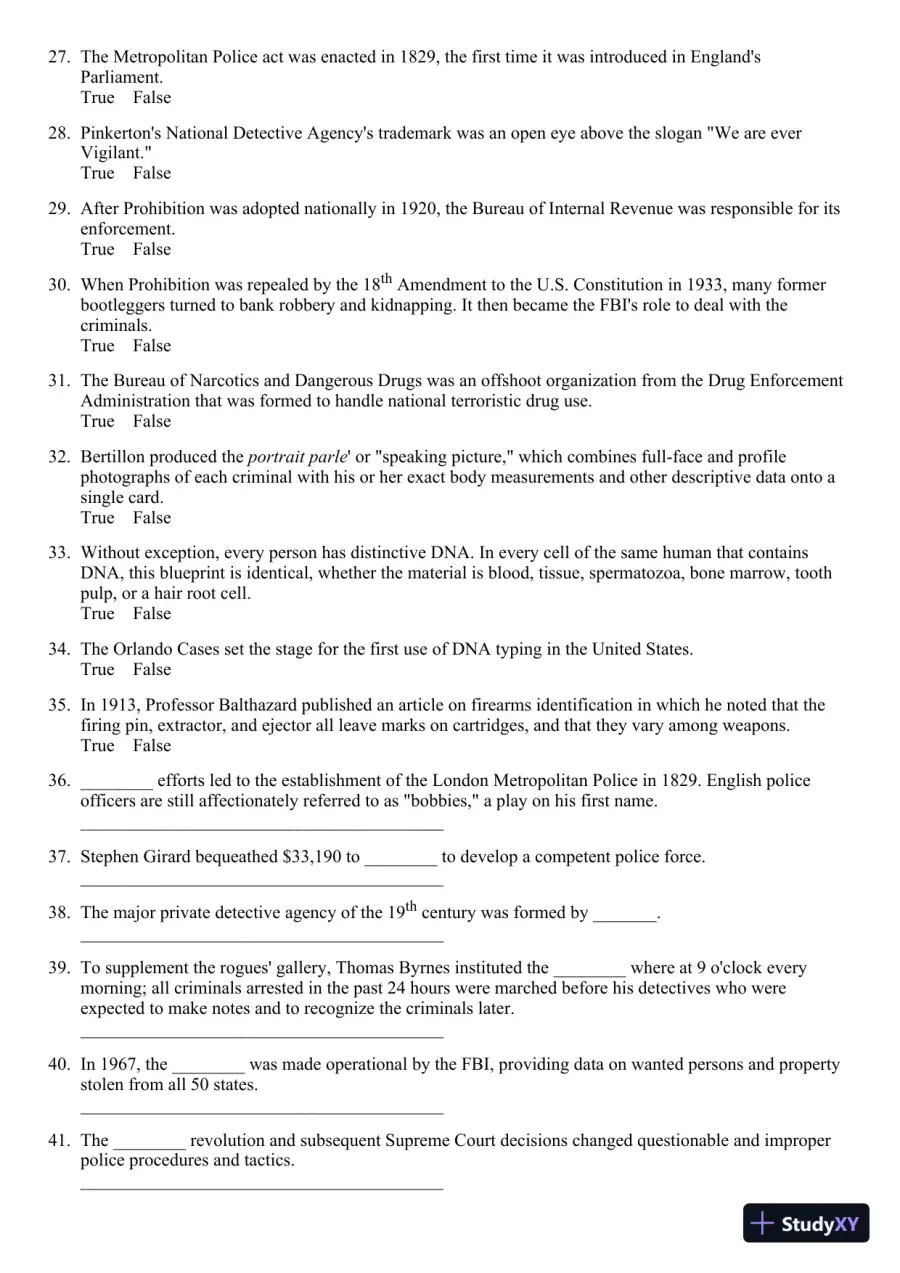 Criminal Investigation 9th Edition Test Bank, page 5