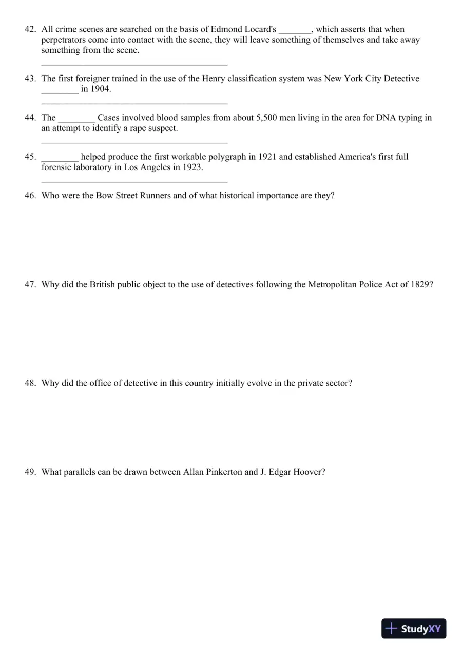 Criminal Investigation 9th Edition Test Bank, page 6