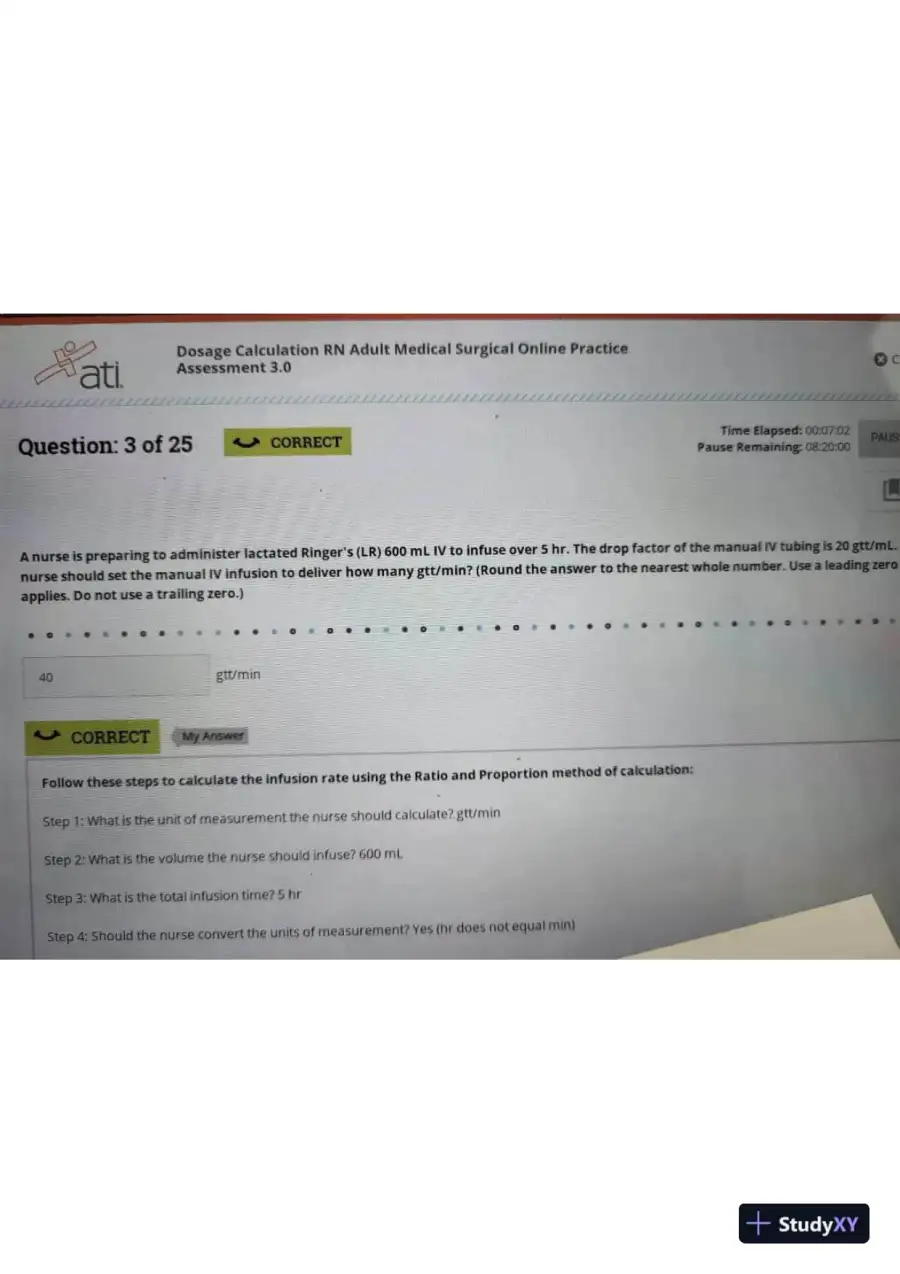 2023 ATI RN Practice Exam with Answers (25 Solved Questions), page 4