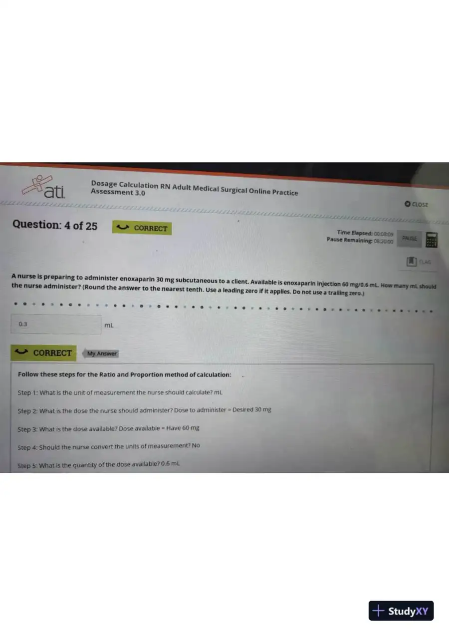 2023 ATI RN Practice Exam with Answers (25 Solved Questions), page 5
