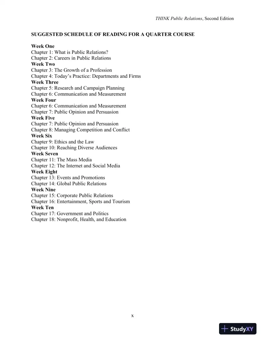 Revision Notes for THINK Public Relations, 2nd Edition, page 11