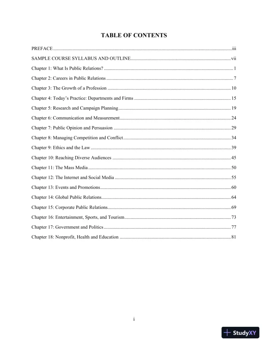 Revision Notes for THINK Public Relations, 2nd Edition, page 3