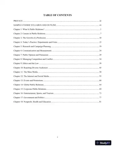 Revision Notes for THINK Public Relations, 2nd Edition - Page 3 preview image