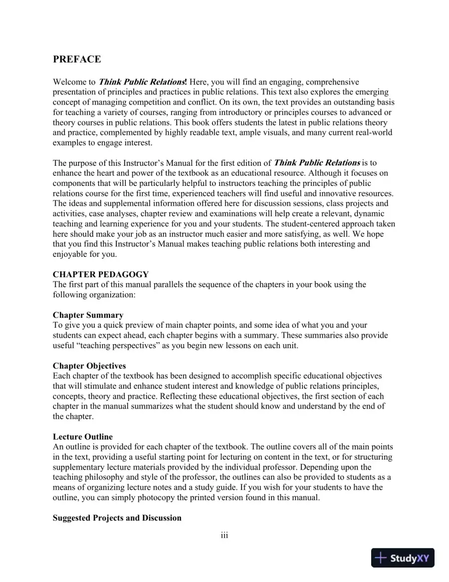 Revision Notes for THINK Public Relations, 2nd Edition, page 4