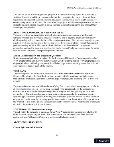 Revision Notes for THINK Public Relations, 2nd Edition - Page 5 preview image