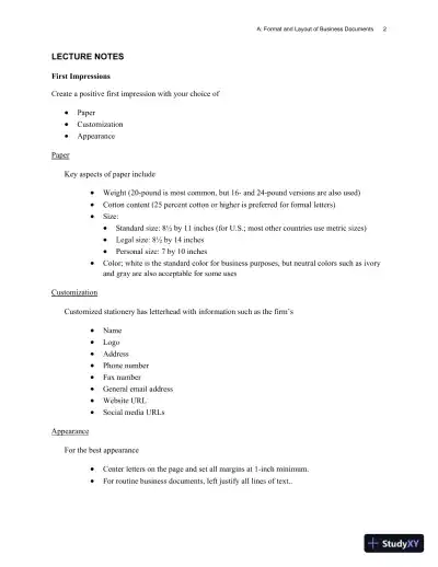 Lecture Notes for Business Communication Today, 15th Edition - Page 12 preview image