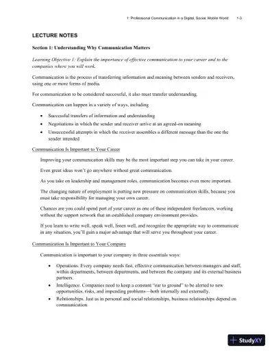 Lecture Notes for Business Communication Today, 15th Edition - Page 31 preview image