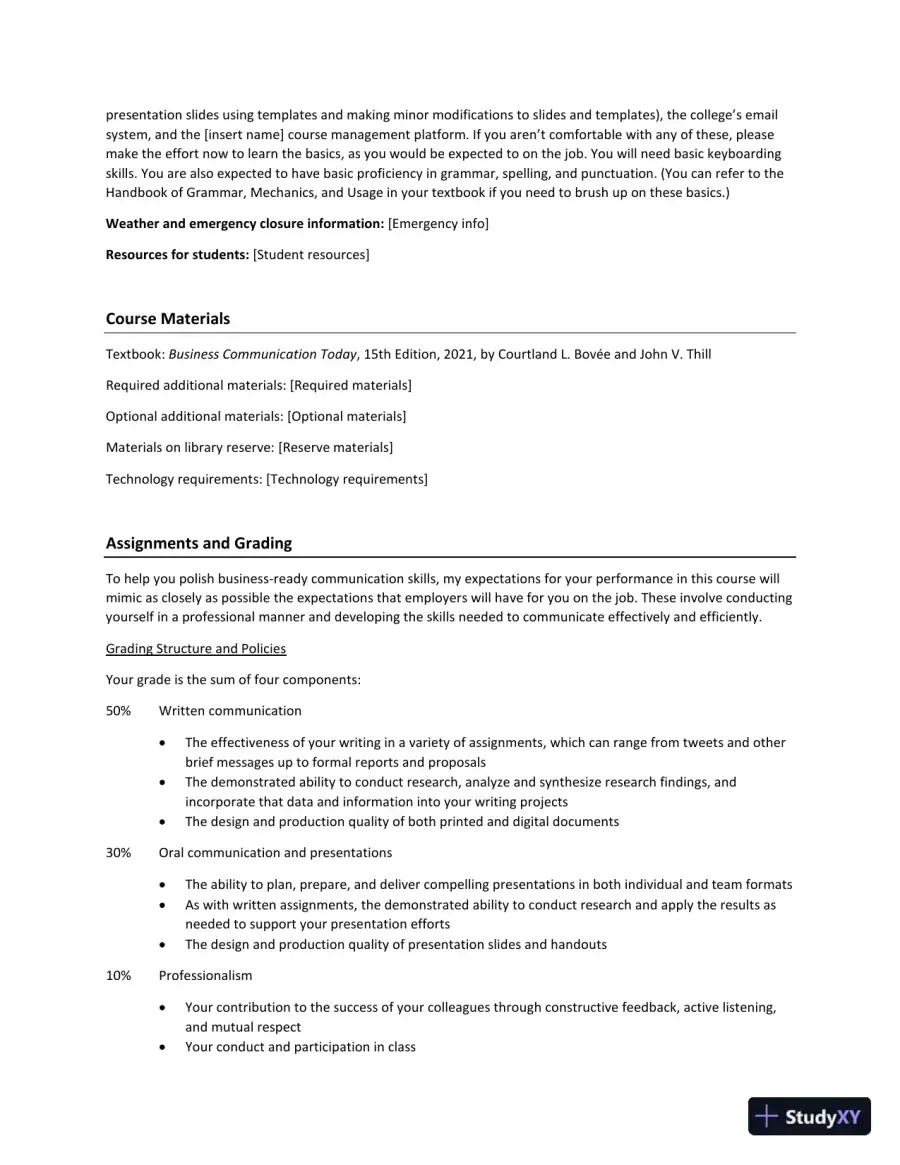 Lecture Notes for Business Communication Today, 15th Edition, page 4