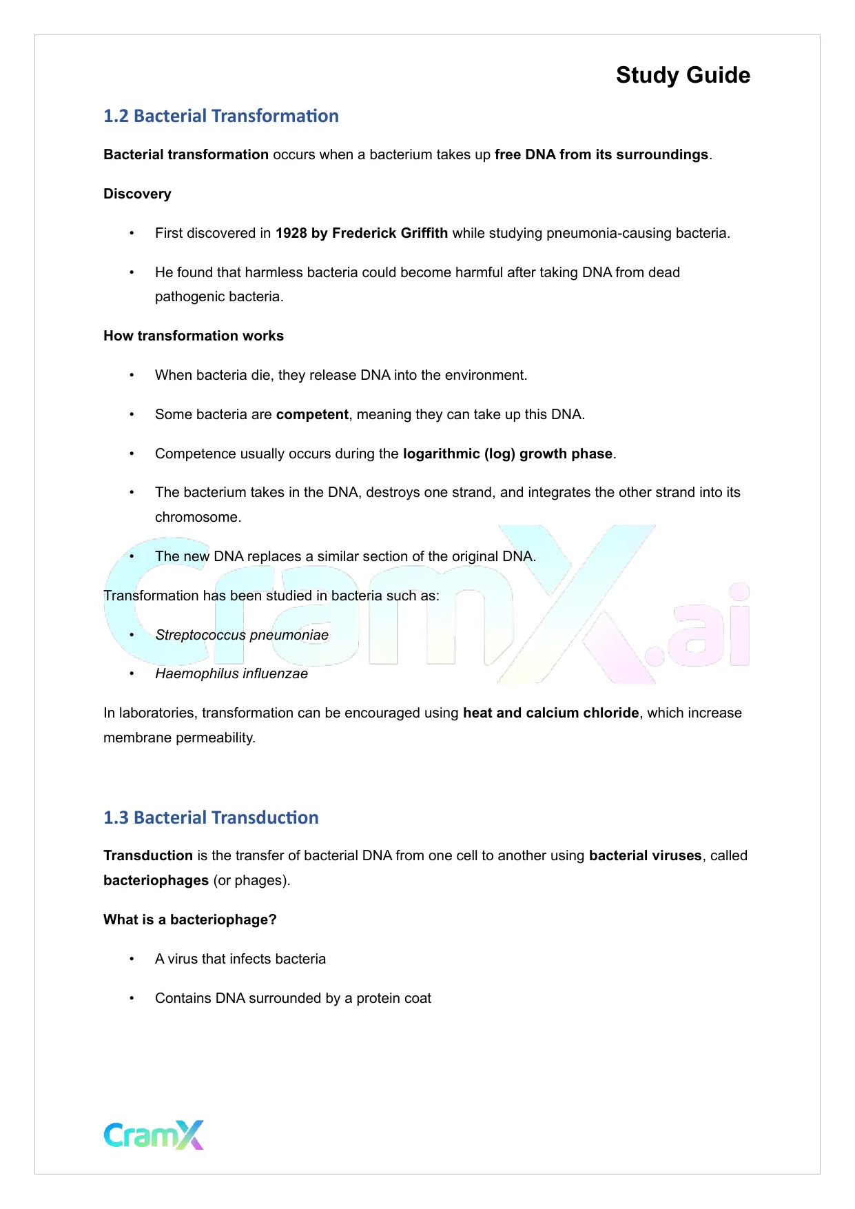 Microbiology - Microbial Genetics - Page 3 preview image