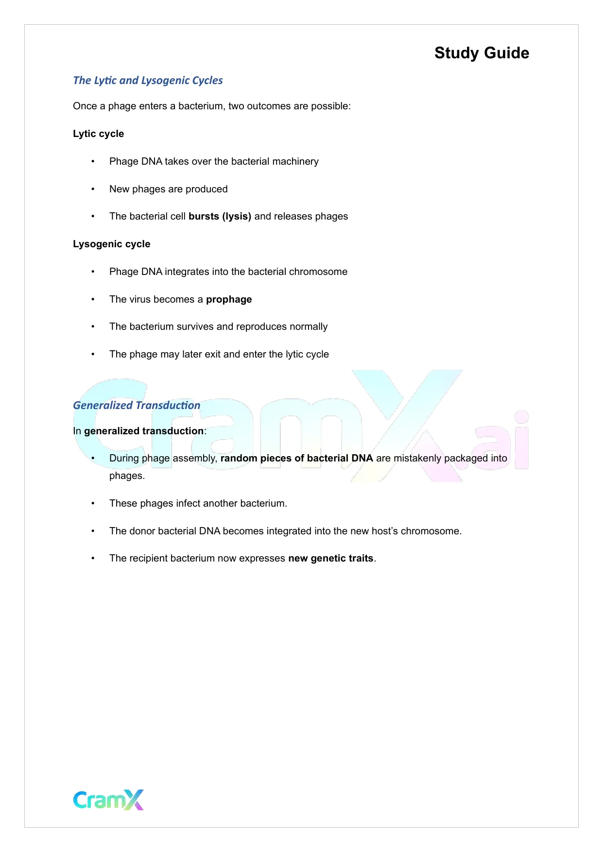Microbiology - Microbial Genetics - Page 4 preview image