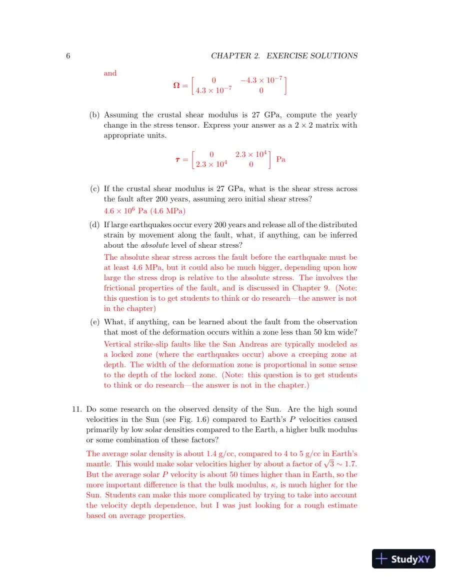 Solution Manual for Introduction to Seismology, 3rd Edition, page 10