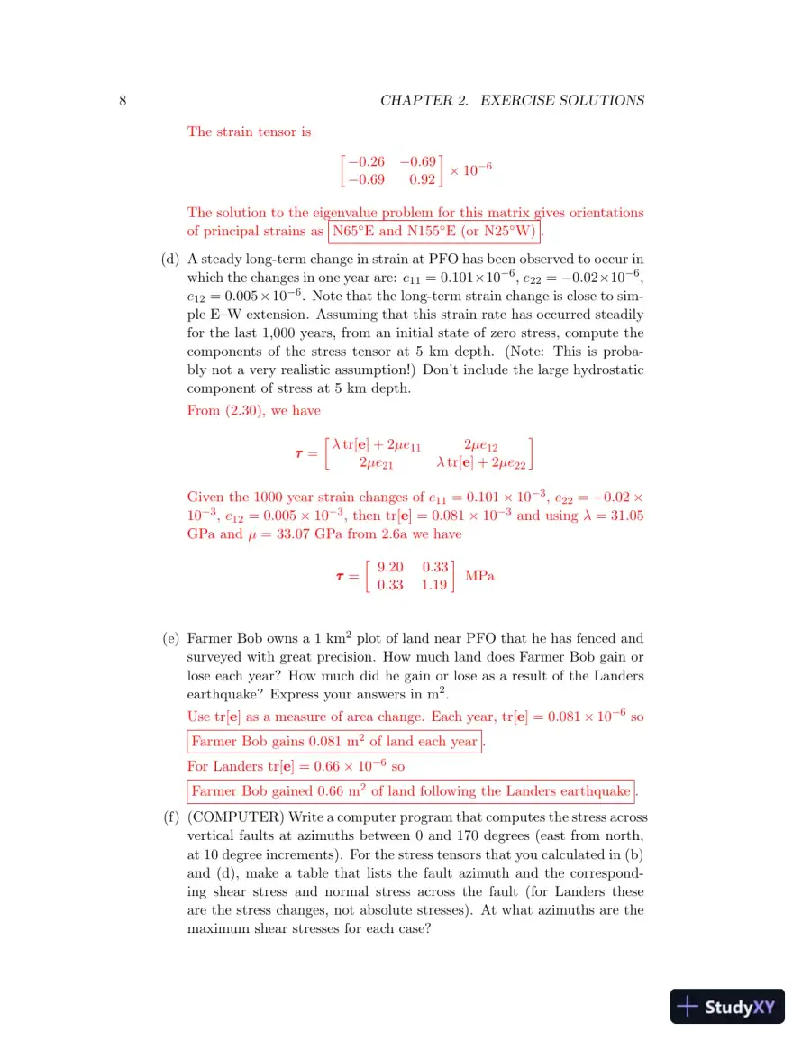 Solution Manual for Introduction to Seismology, 3rd Edition, page 12