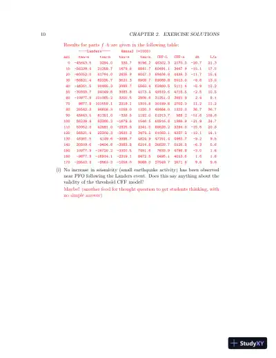 Solution Manual for Introduction to Seismology, 3rd Edition - Page 14 preview image