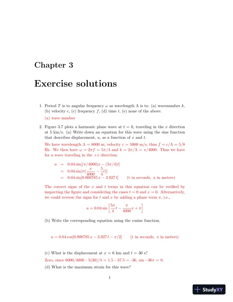 Solution Manual for Introduction to Seismology, 3rd Edition, page 15