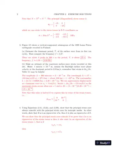 Solution Manual for Introduction to Seismology, 3rd Edition - Page 6 preview image