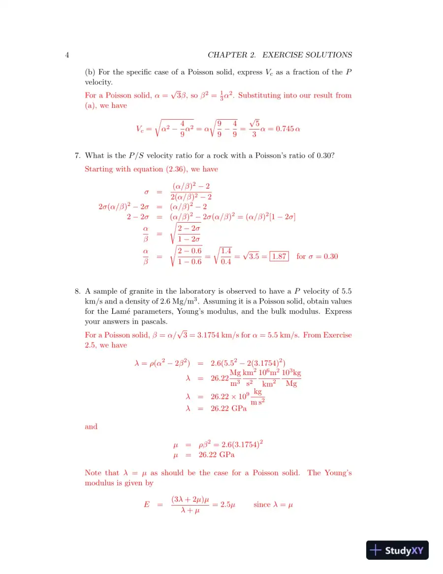 Solution Manual for Introduction to Seismology, 3rd Edition, page 8