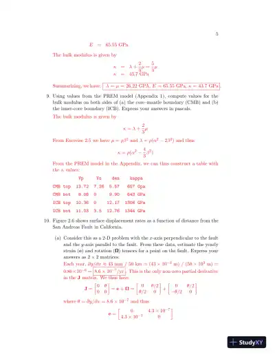 Solution Manual for Introduction to Seismology, 3rd Edition - Page 9 preview image