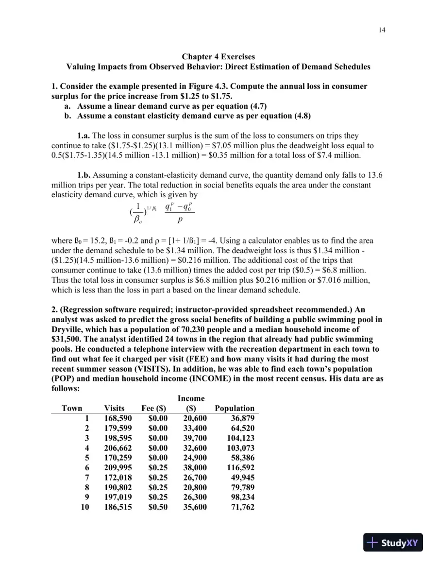 Solution Manual for Cost-Benefit Analysis: Concepts and Practice , 5th Edition, page 15