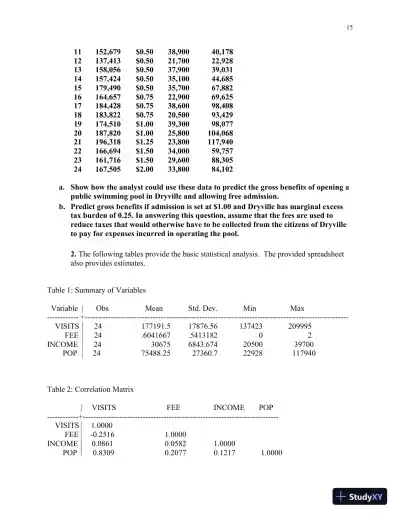 Solution Manual for Cost-Benefit Analysis: Concepts and Practice , 5th Edition - Page 16 preview image