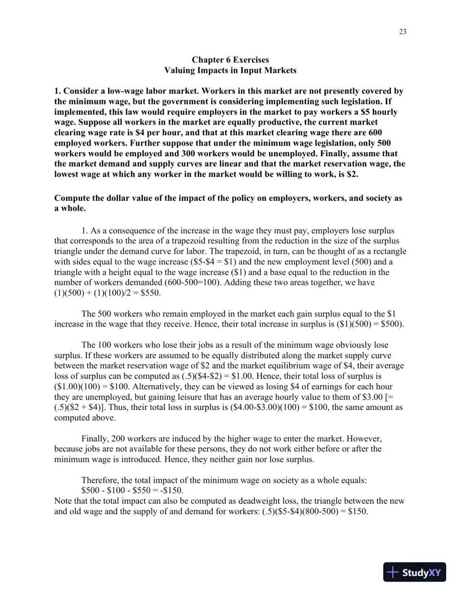 Solution Manual for Cost-Benefit Analysis: Concepts and Practice , 5th Edition, page 24