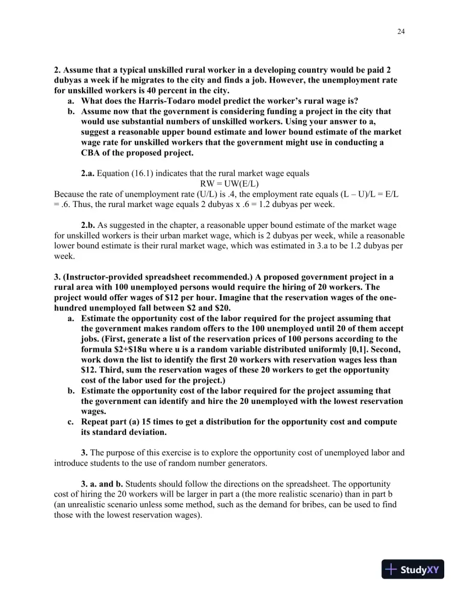 Solution Manual for Cost-Benefit Analysis: Concepts and Practice , 5th Edition, page 25