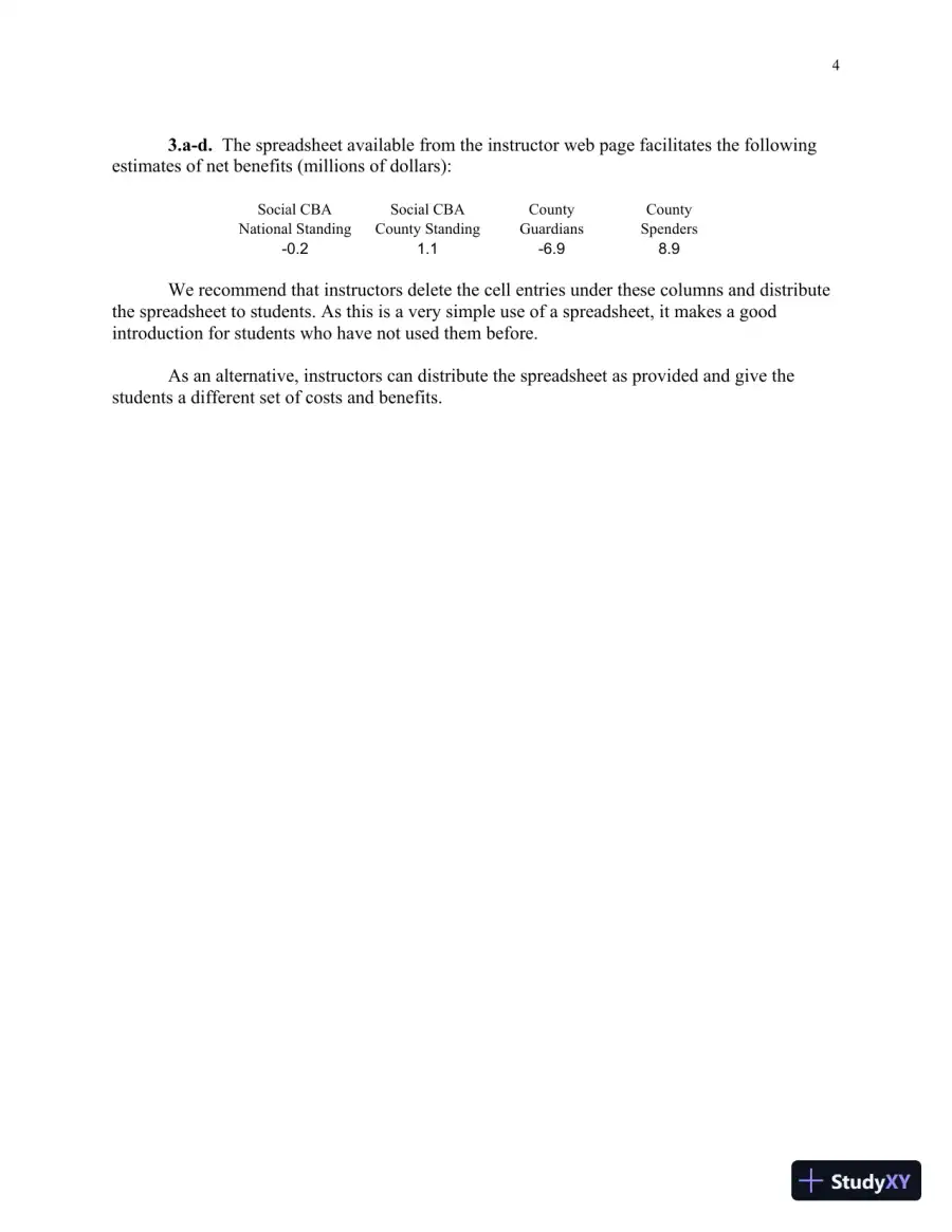 Solution Manual for Cost-Benefit Analysis: Concepts and Practice , 5th Edition, page 5